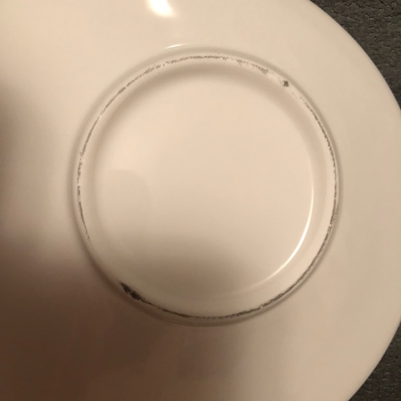 Set of Two White Cups & Saucers - Picture 2 of 5